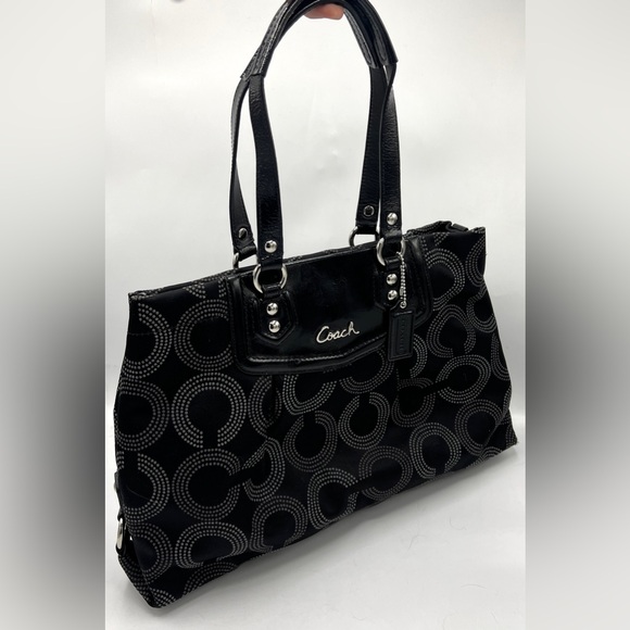 Coach Ashley Op Art Satchel - Picture 8 of 13